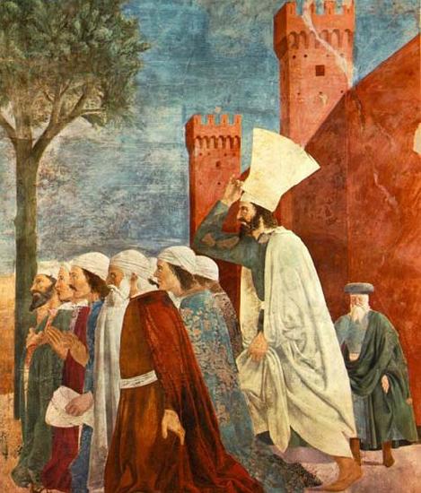 Piero della Francesca Exaltation of the Cross-inhabitants of Jerusalem China oil painting art